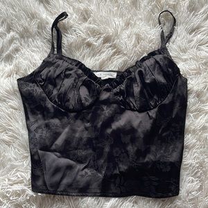 LA Hearts Silky Cropped Tank Top